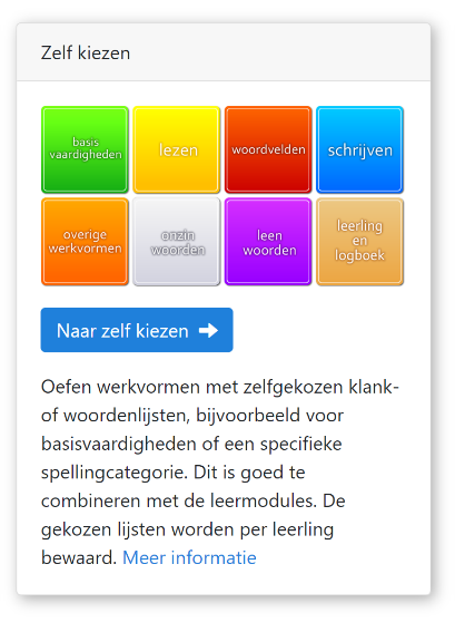 F&L software - Zelf kiezen