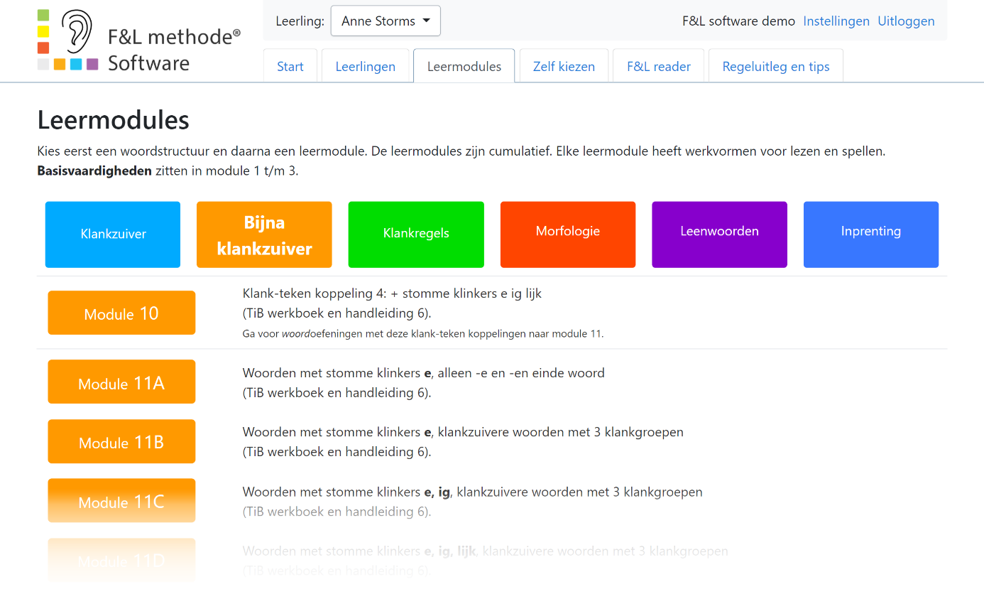 Modules overzicht